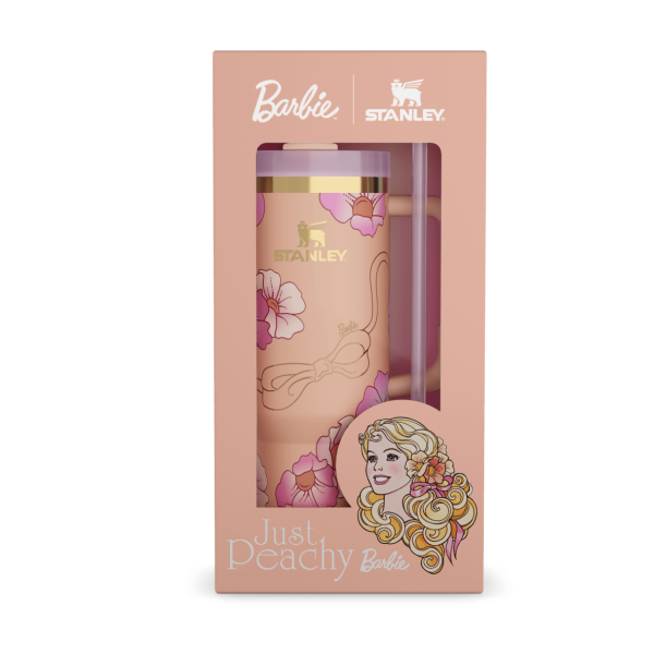 The Barbie x Stanley '80s Peaches 'N Cream Quencher | 40 OZ - Image 3