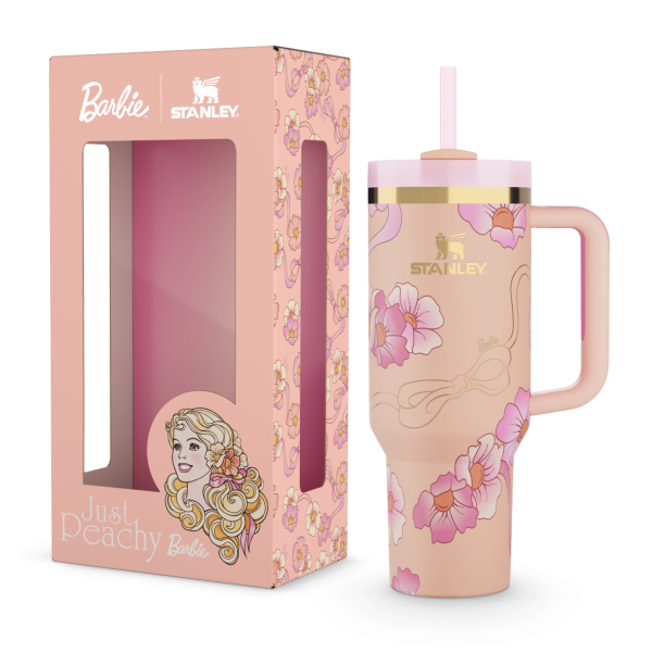 The Barbie x Stanley '80s Peaches 'N Cream Quencher | 40 OZ - Image 2